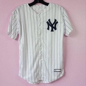 GENUINE MERCHANDISE YANKEES  MAJOR LEAGUE BASEBALL  YOUNT JERSEY/ L (14/16)